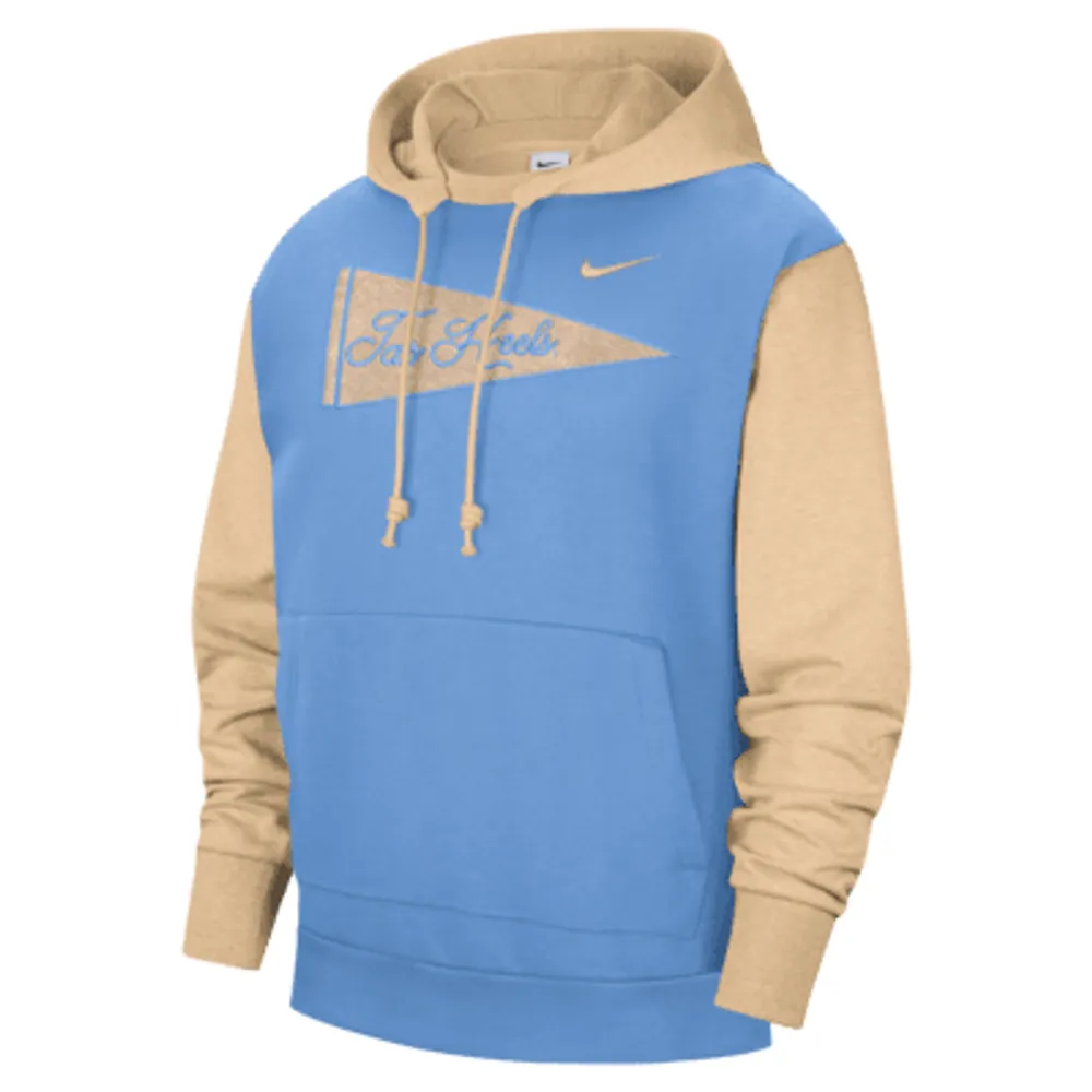 Blue and yellow online nike hoodie