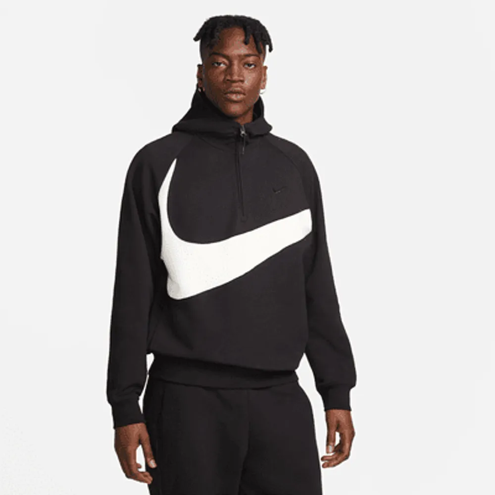 Nike club hoody swoosh hot sale