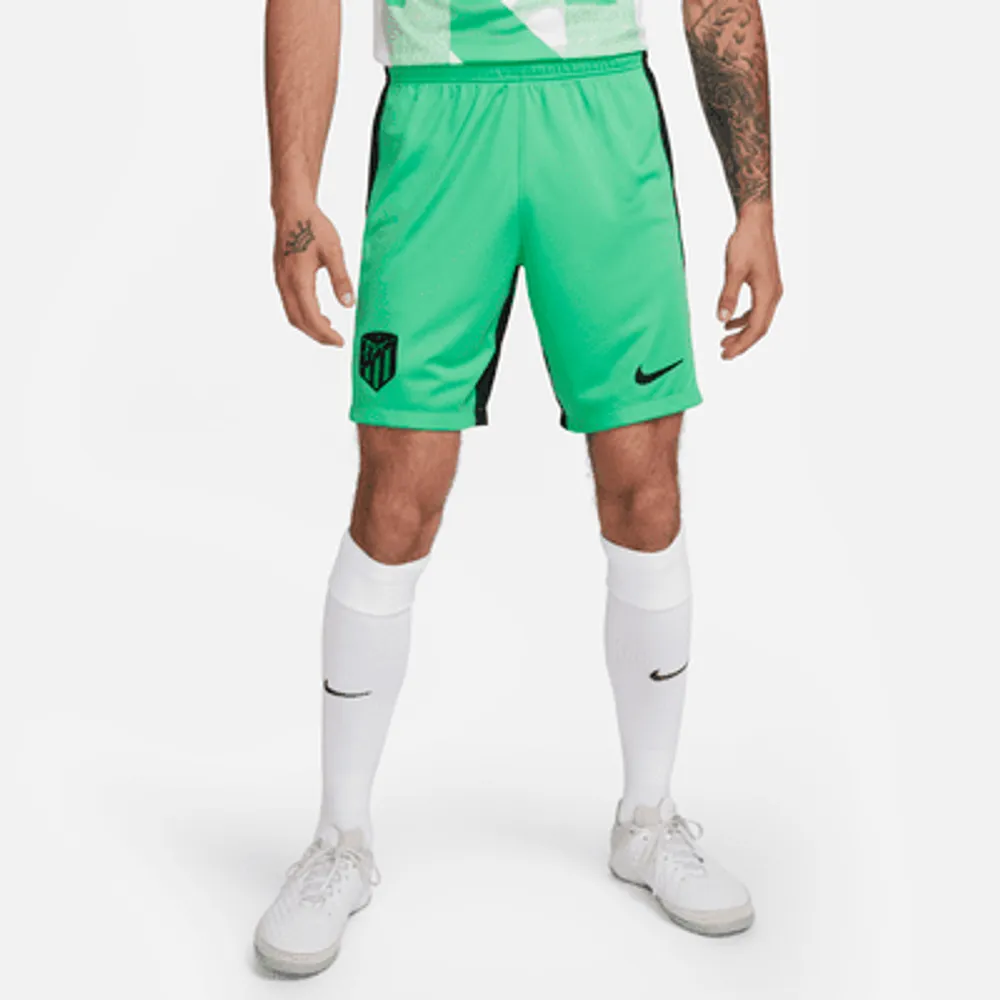 Mens green soccer top shorts