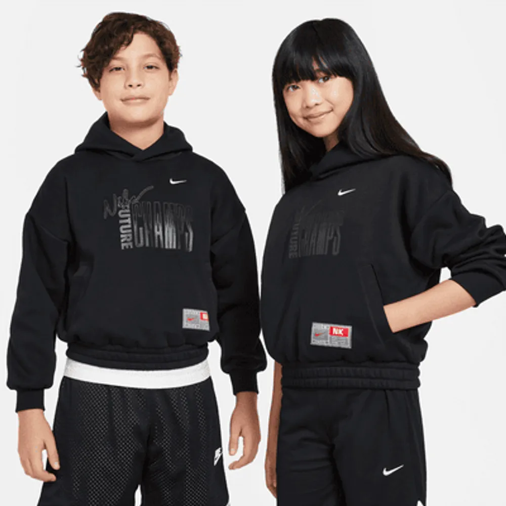 Nike kids black online hoodie