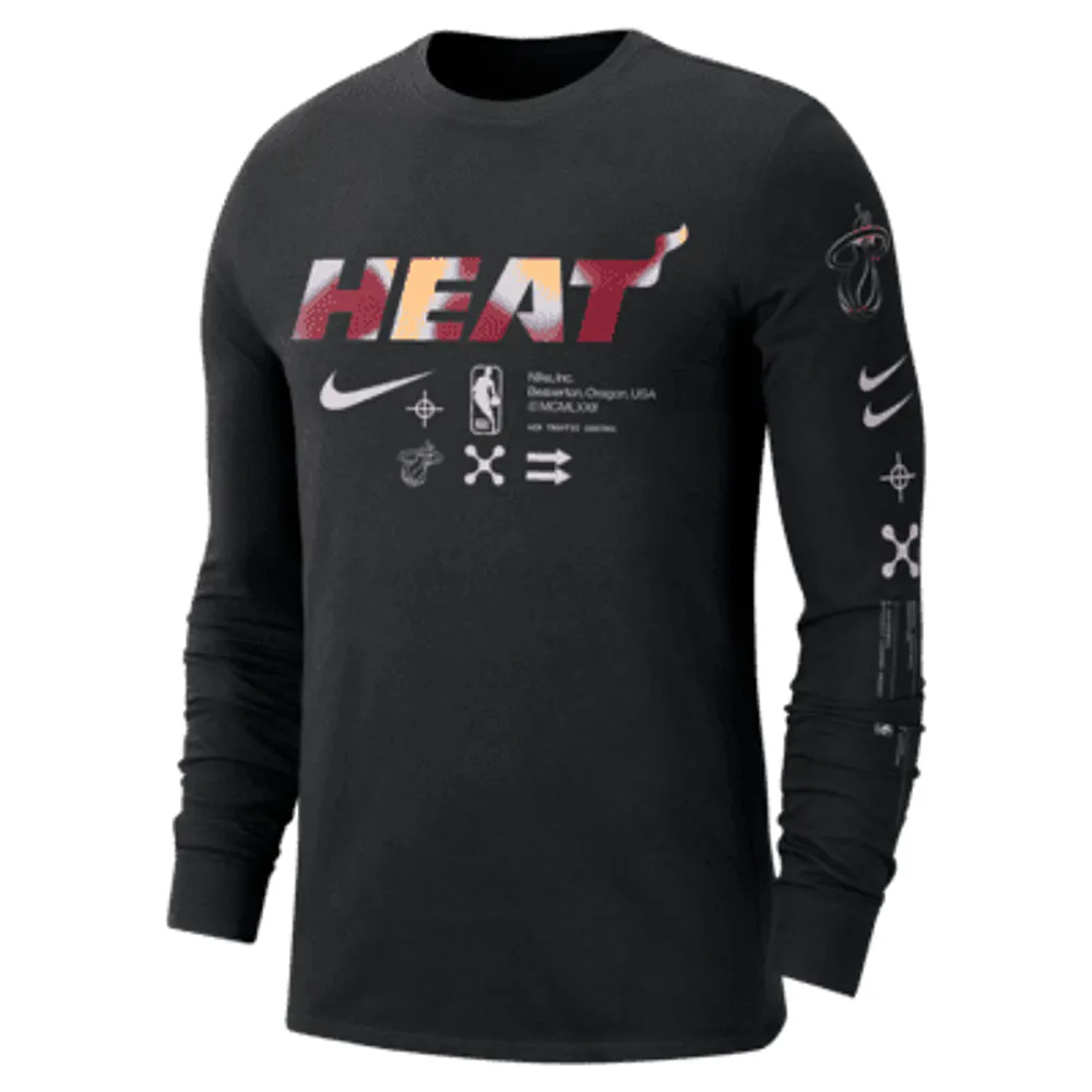 Miami heat on sale long sleeve jersey