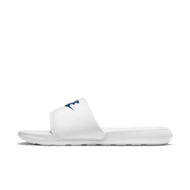 White nike best sale slides women