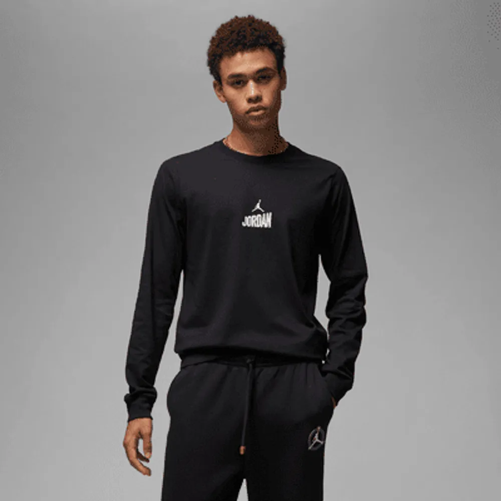 Long sleeve black jordan shirt online