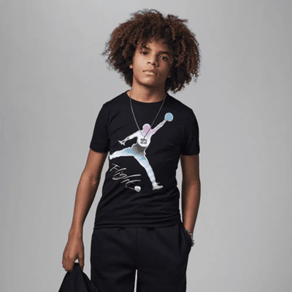 Nike Jordan Flight Chrome Graphic Tee Older Kids T Shirt. Nike UK