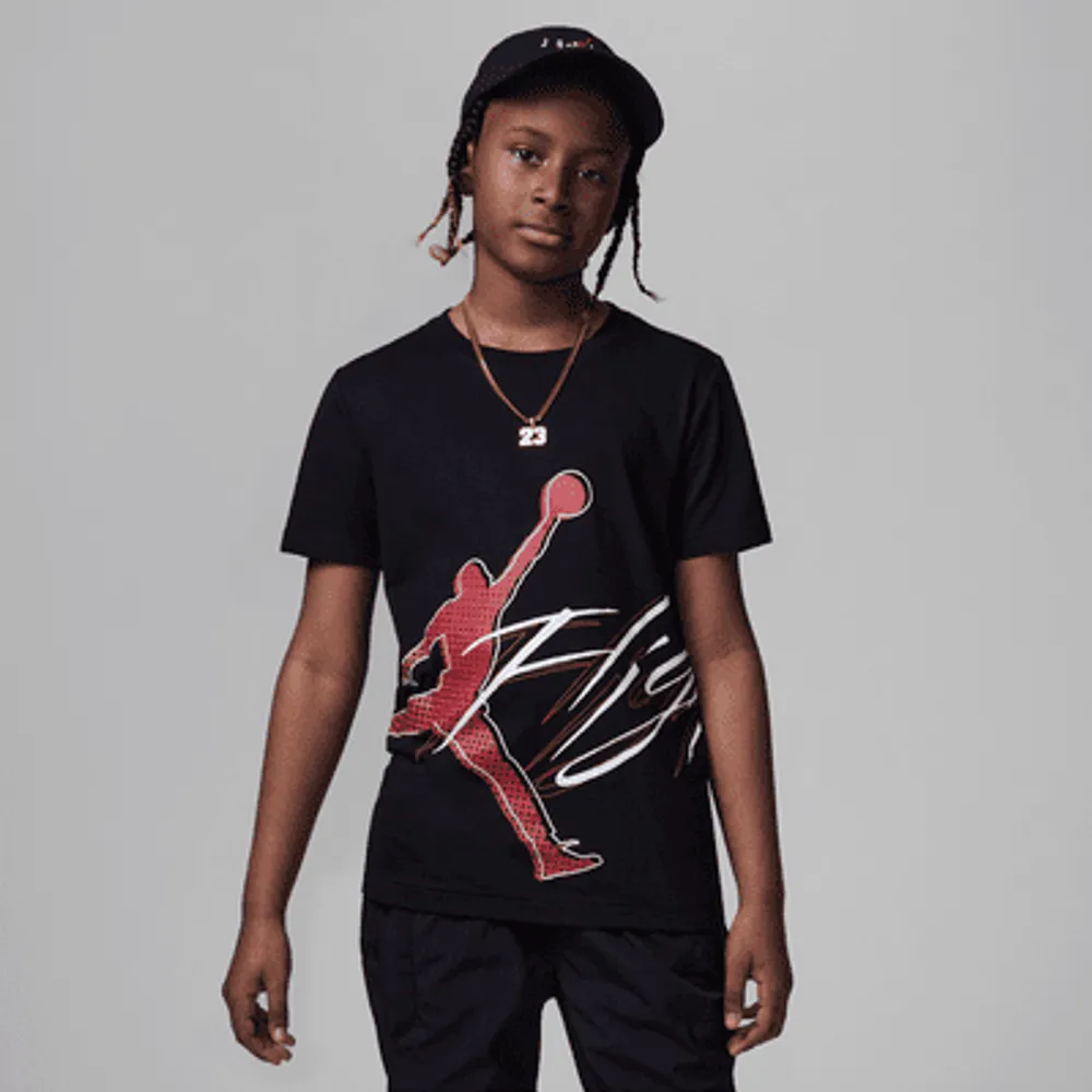 Nike Jordan Halftone Flight Tee Older Kids Boys T shirt. Nike