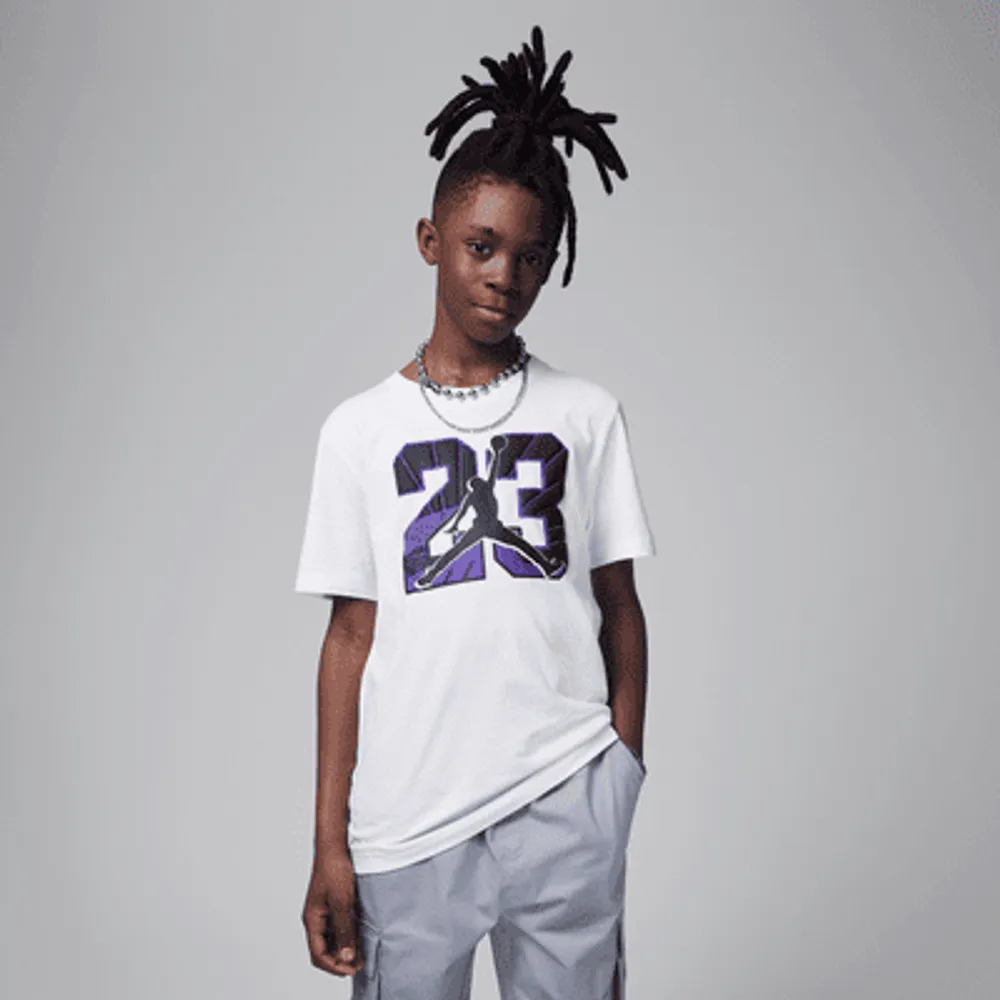 Nike Air Jordan 12 Retro 23 Tee Big Kids T Shirt. Nike The