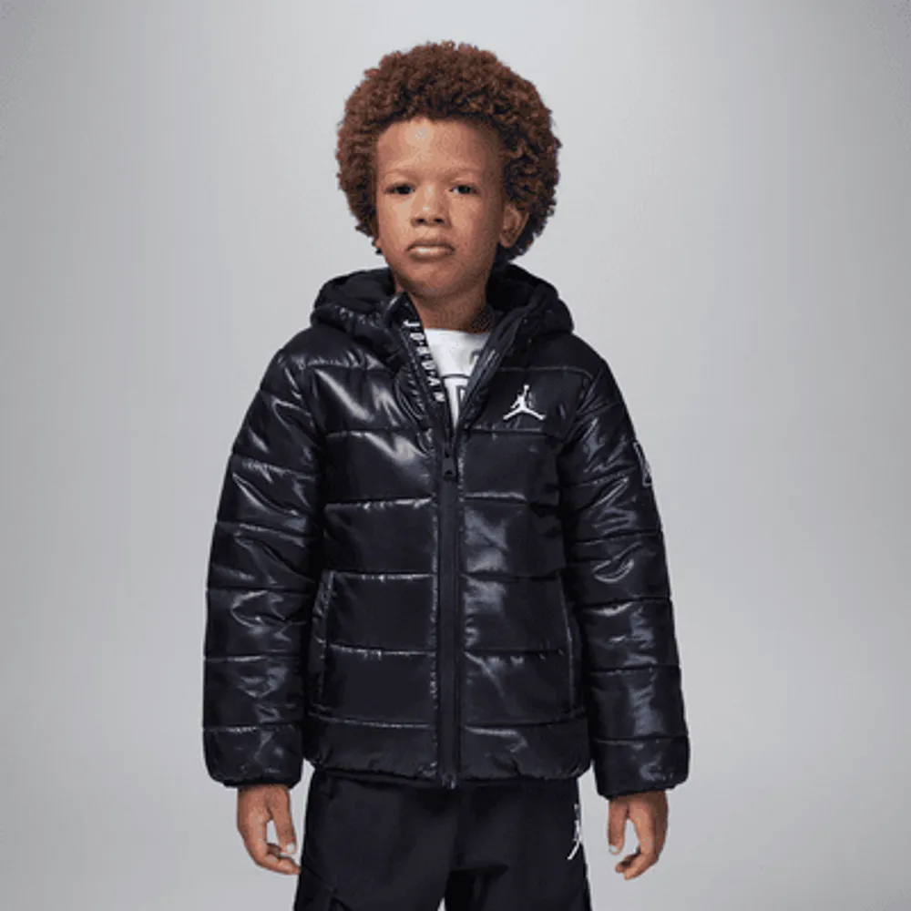 Nike Jordan Midweight Faux Down Jacket Little Kids Jacket. Nike