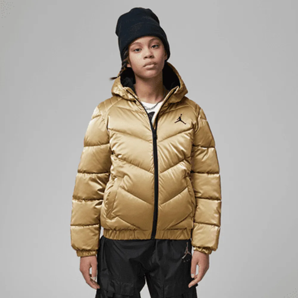 Nike Jordan Older Kids Shiny Chevron Hooded Jacket. Nike UK