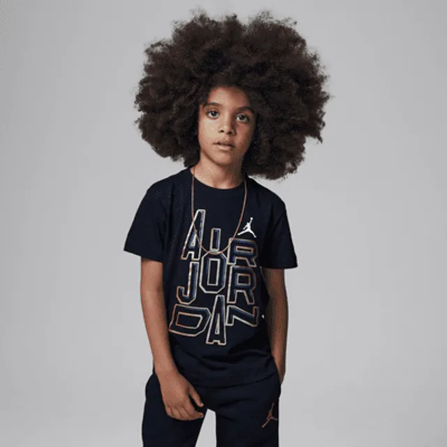 Nike Jordan 23 Gold Line Tee Little Kids T Shirt. Nike The