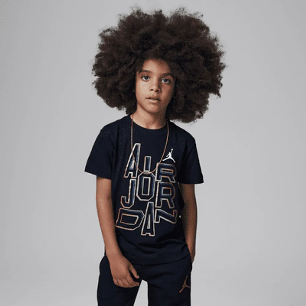 Black and gold nike shirt kids top