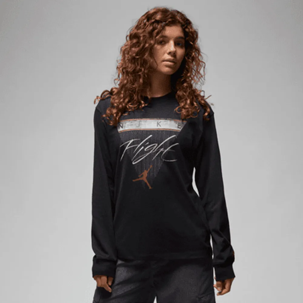 Nike Jordan Women s Long Sleeve Graphic T Shirt. Nike The