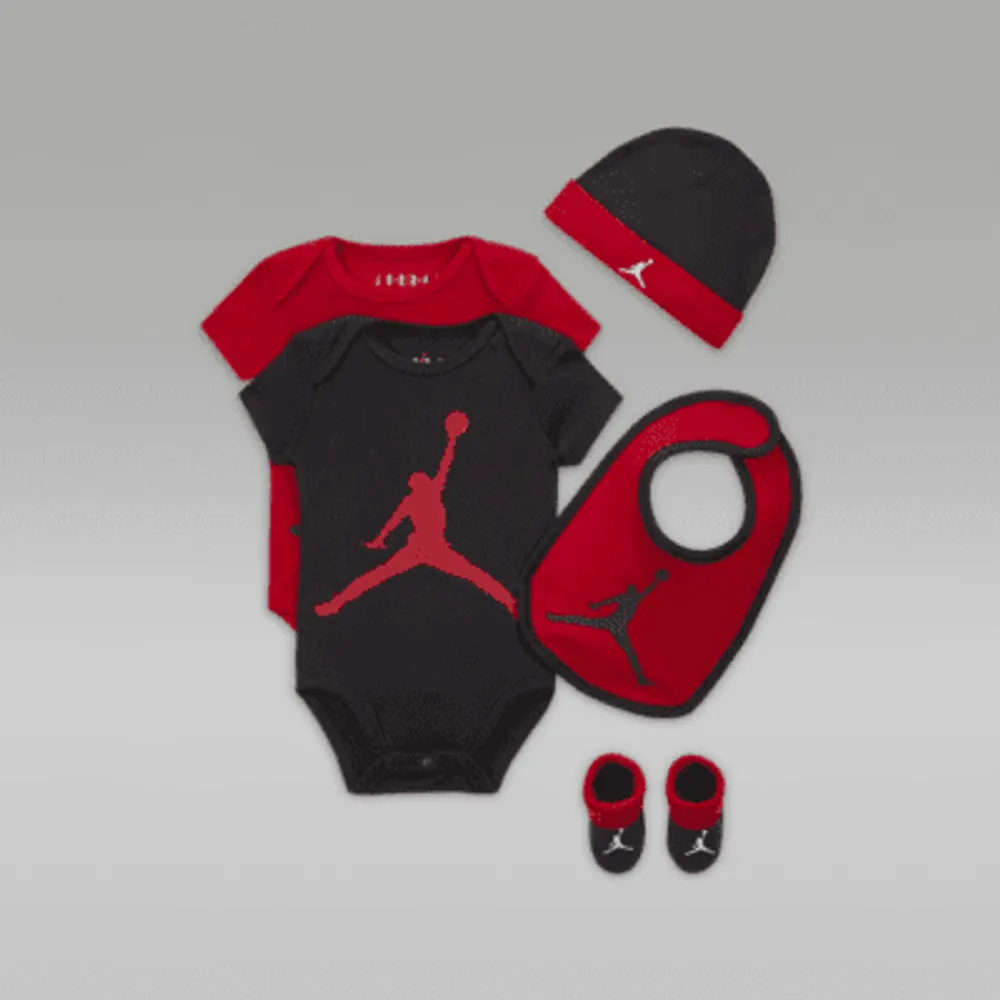 Nike Jordan 5 Piece Core Gift Set Baby Bodysuit Boxed Set. Nike UK