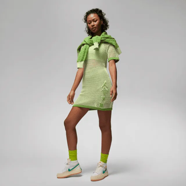 Lime green top nike dress