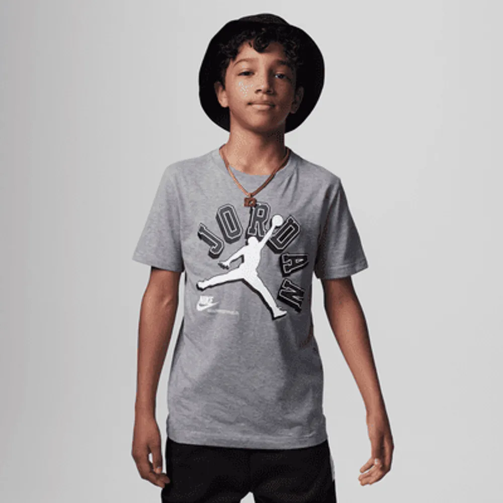 Nike Jordan Varsity Jumpman Tee Big Kids T Shirt. Nike The
