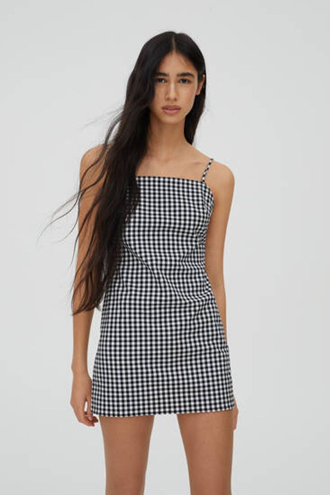 Robe vichy pull and bear top