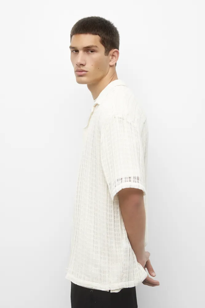 Camisa manga corta pull and bear store