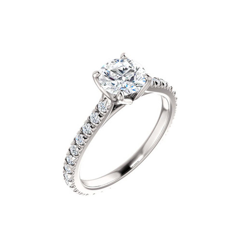 Serli Siroan Diamond Tulip Engagement Ring Setting Yorkville