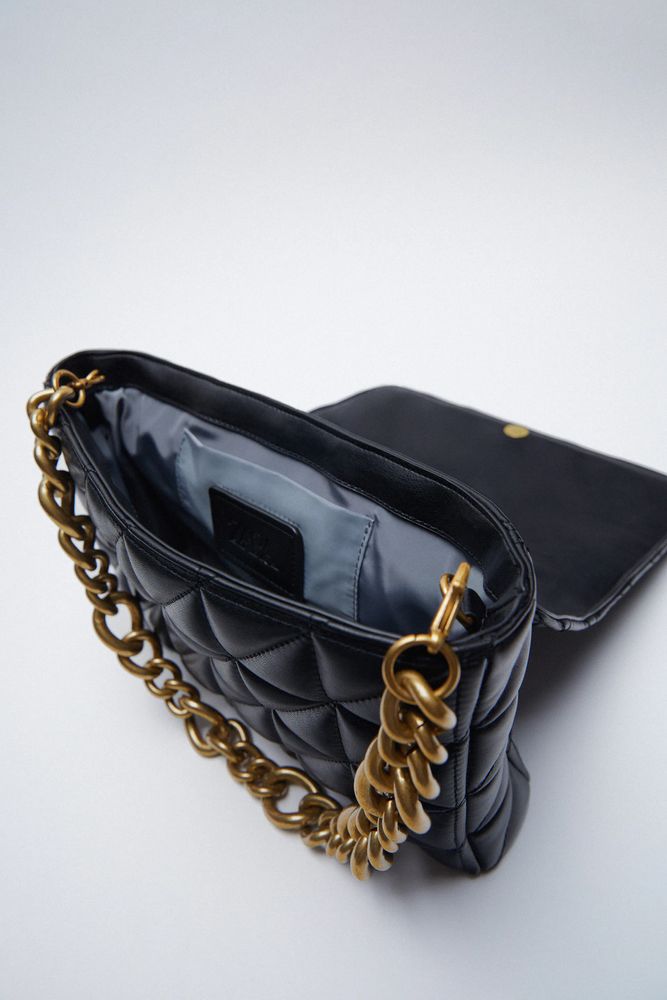 Zara QUILTED CHAIN STRAP SHOULDER BAG Mall of America®