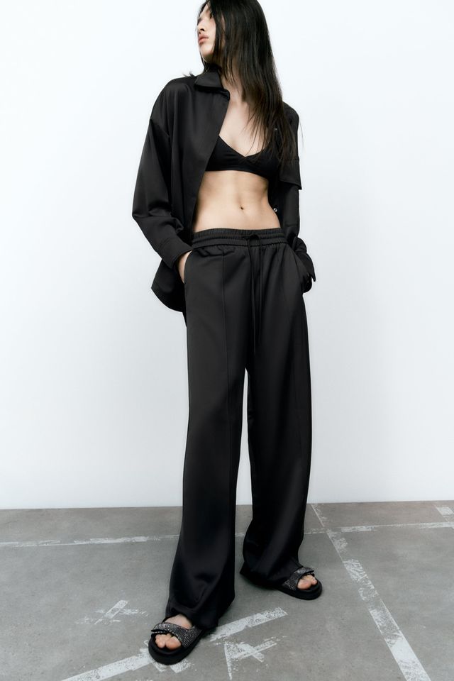 Zara FULL LENGTH SATIN EFFECT PANTS Mall of America®