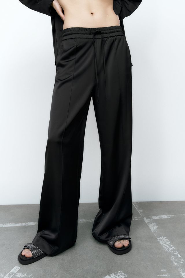 Zara FULL LENGTH SATIN EFFECT PANTS Mall of America®
