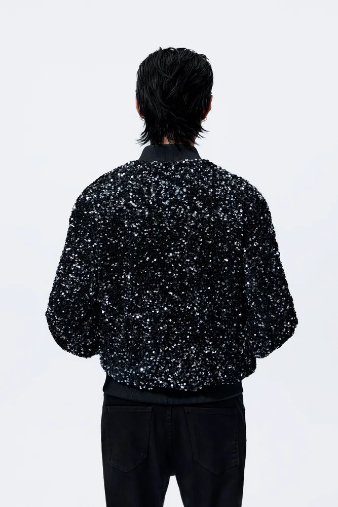 Zara SEQUIN BOMBER JACKET Mall of America®