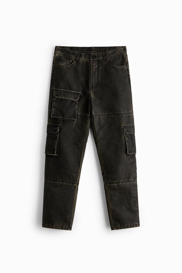 Zara FAUX LEATHER CARGO PANTS Mall of America®