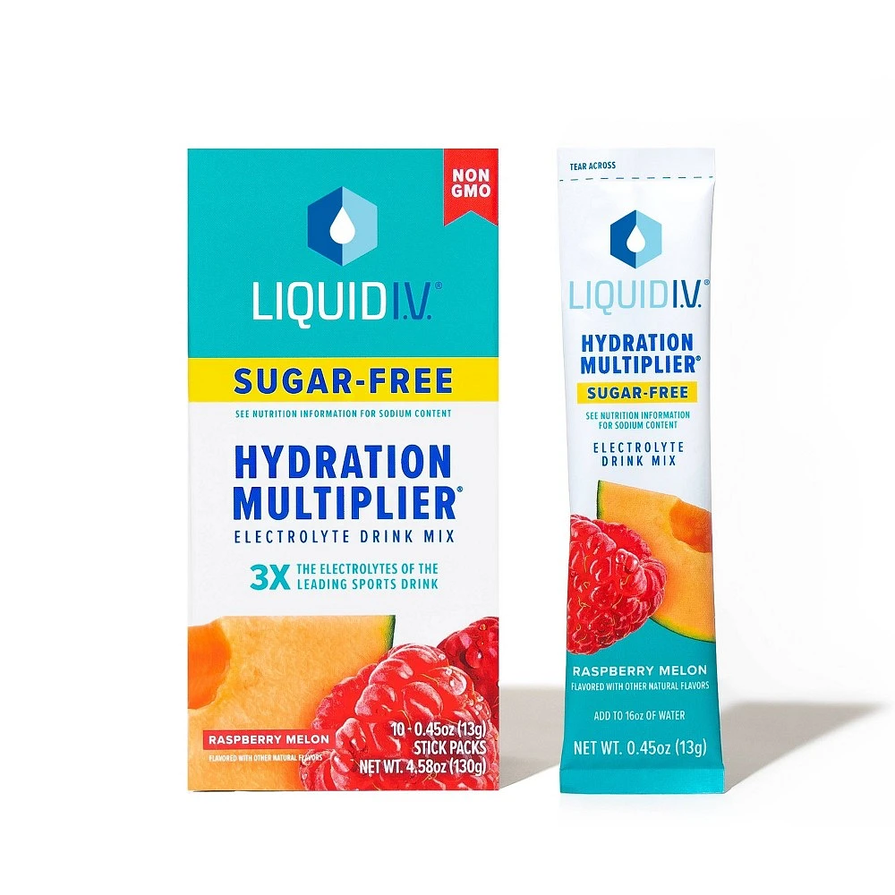 Liquid I.V. Hydration Multiplier Raspberry Melon Flavored Electrolyte ...