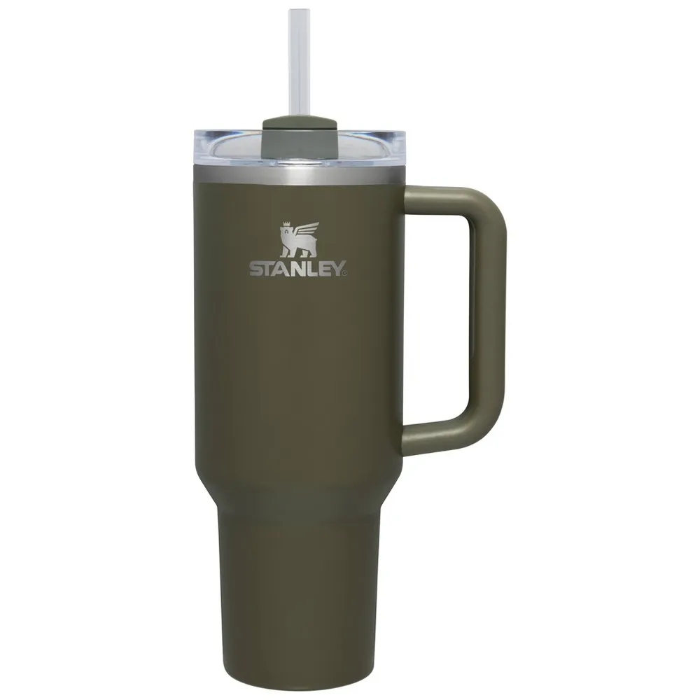 Stanley 40oz Stainless Steel H2.0 Flowstate Quencher Tumbler Peat Moss