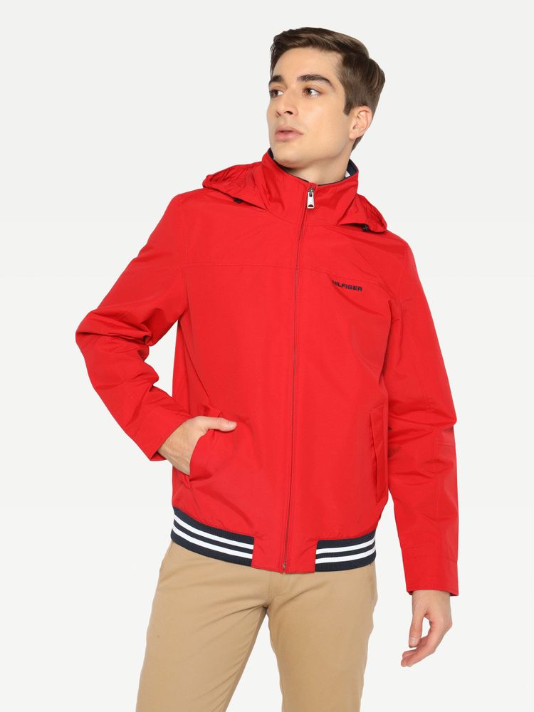 Chamarra tommy 2025 hilfiger roja hombre