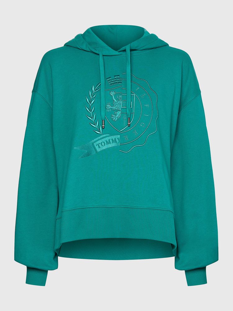 Sudadera verde tommy online hilfiger