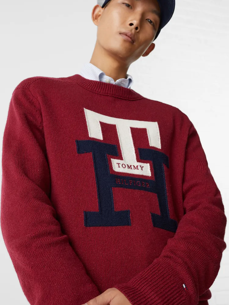 SU TER TOMMY HILFIGER MONOGRAM DE CUELLO REDONDO HOMBRE