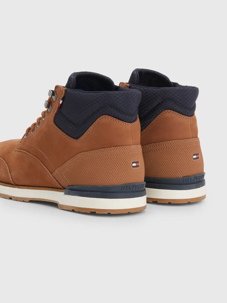 BOTINES DE CORDONES EN PIEL NOBUK TOMMY HILFIGER HOMBRE