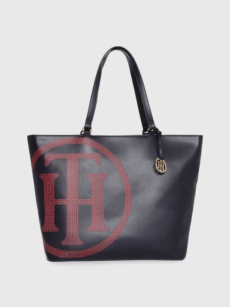 Tommy Hilfiger BOLSA TOTE TOMMY HILFIGER CON MONOGRAMA ESTAMPADO