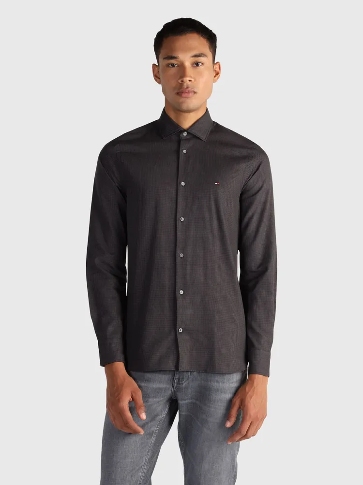 Camisa tommy discount hilfiger hombre negra