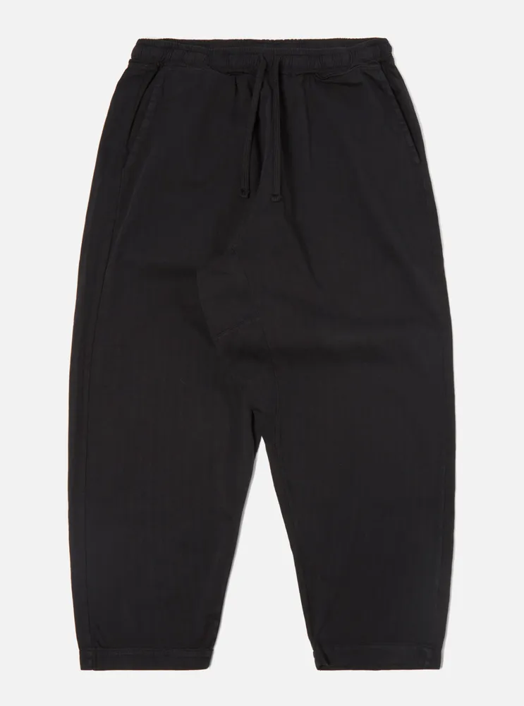 Universal Works Braga Pant II Black Italian Herringbone Cotton | King's ...