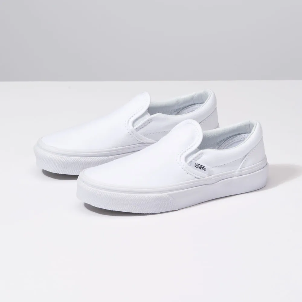 Vans blancos clearance slip on