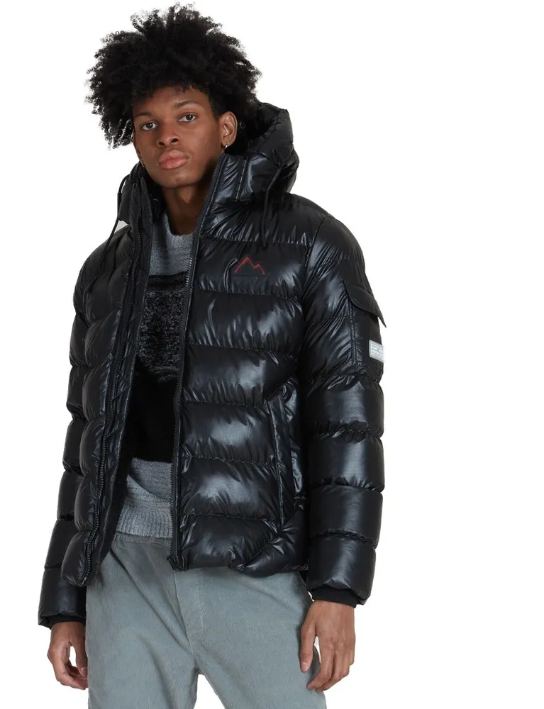 Coats Co Quilted metallic puffer jacket by Point Zero 274 7758022