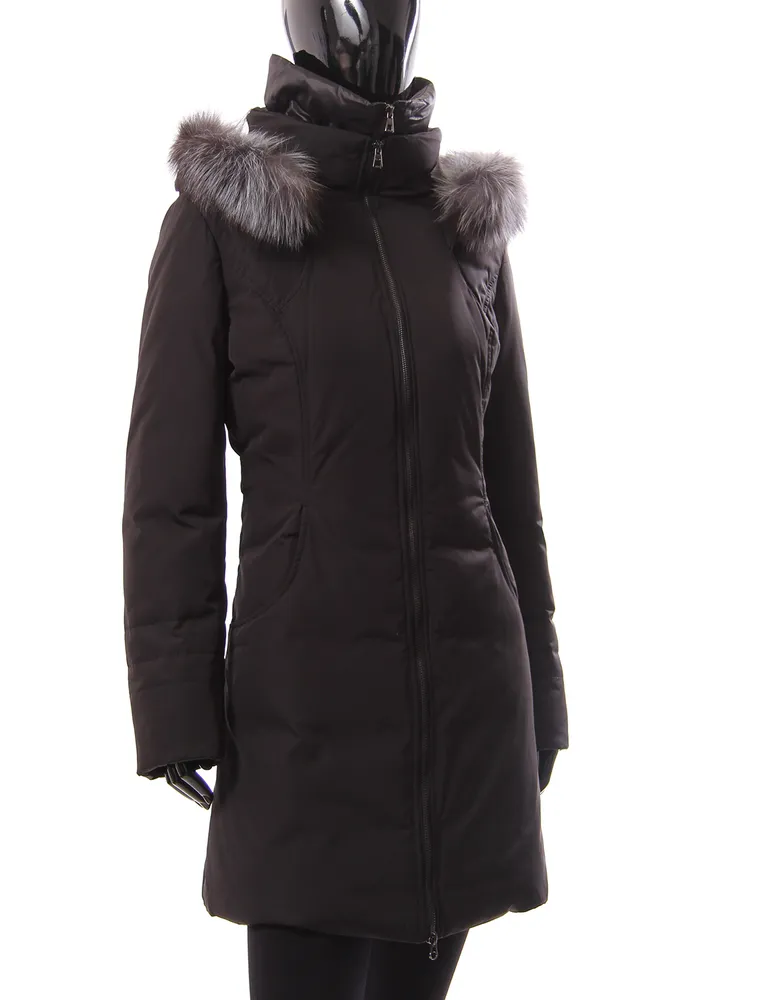 Coats Co Matte finsh parka with inner zip up bib by Froccella 844