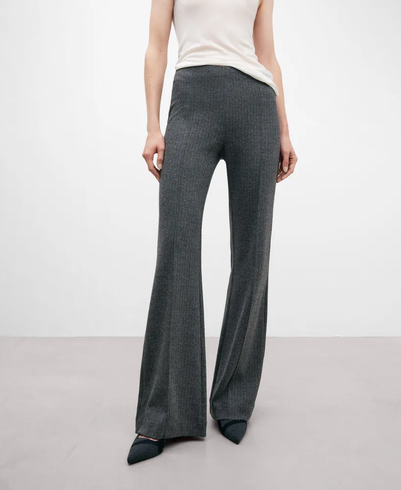 Pantalon large hot sale gris