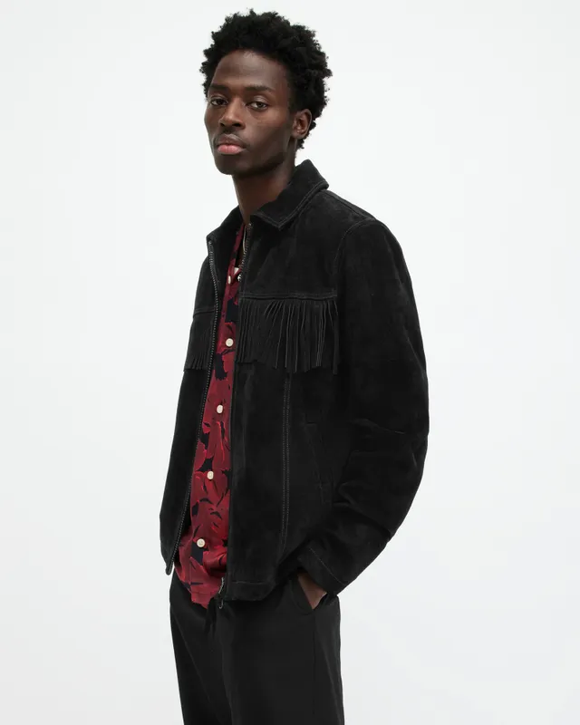 All saints fringe jacket cheap