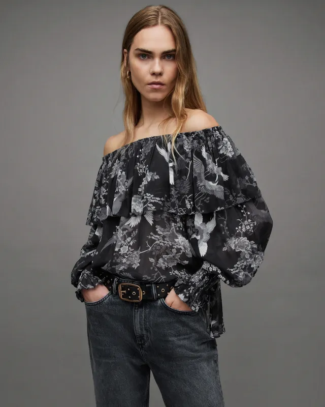 All saints off store the shoulder sweater