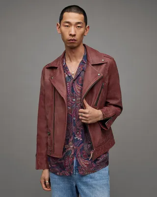 AllSaints Leather Biker Jackets for Men Yorkdale Mall