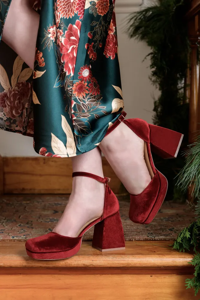 Altar d State Misha Velvet Platform Heels By Matisse CoolSprings