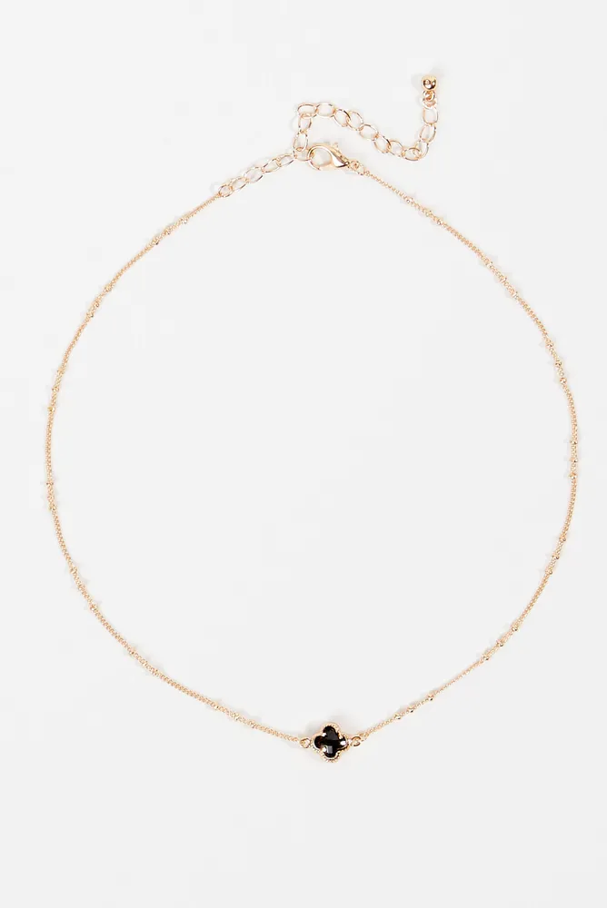 Clover choker clearance necklace