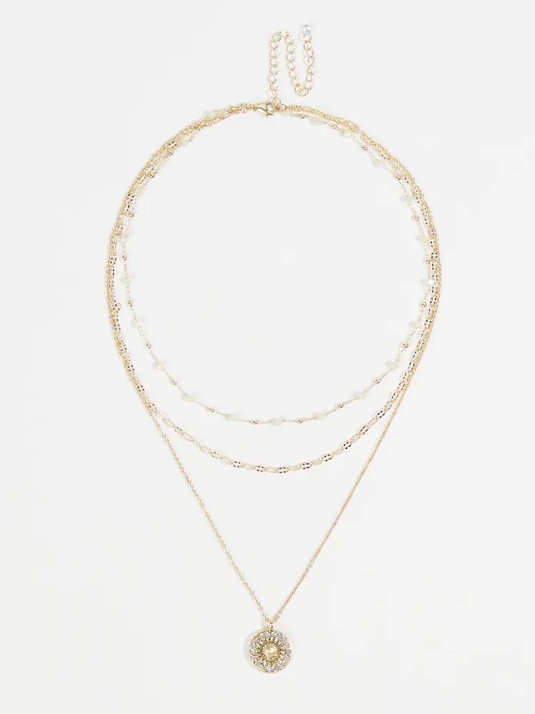 Opal layered on sale necklace