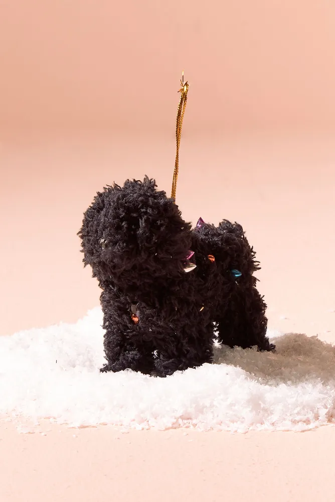 Altar d State Black Furry Dog Christmas Ornament Hamilton Place