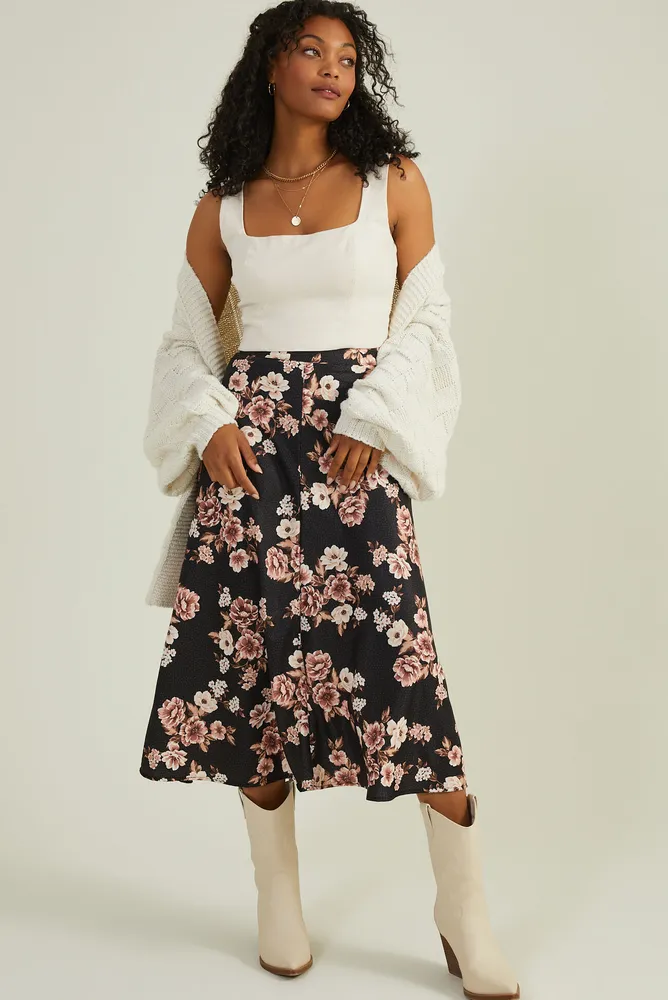 Altar'd State Marlo Midi Floral Skirt | Mall of America®