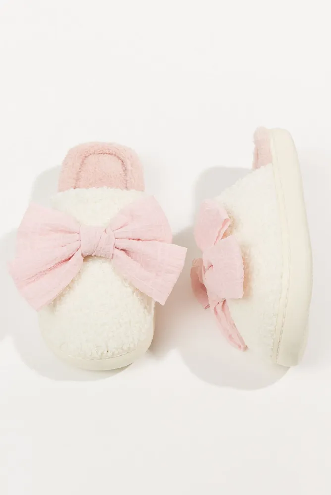 Slippers with bow best sale tie