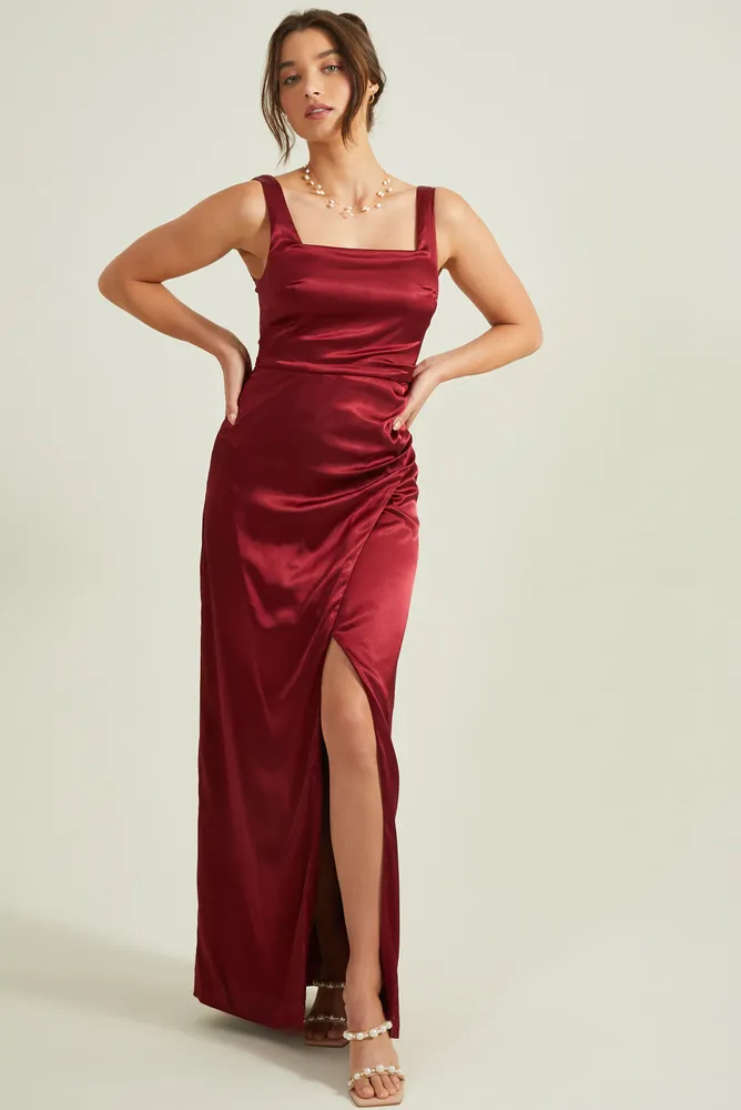 Cora satin top dress