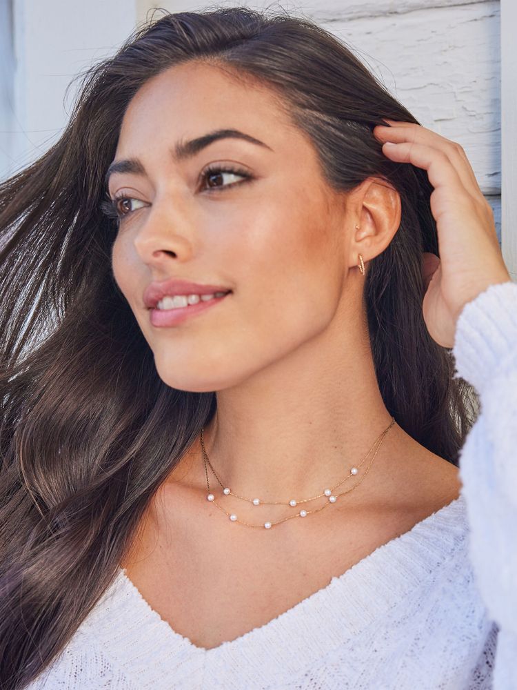 18k gold charm necklace online